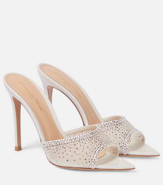 Rania mesh and leather mules | Gianvito Rossi