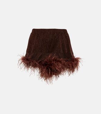 Lumière Plumage high-rise shorts | Oséree