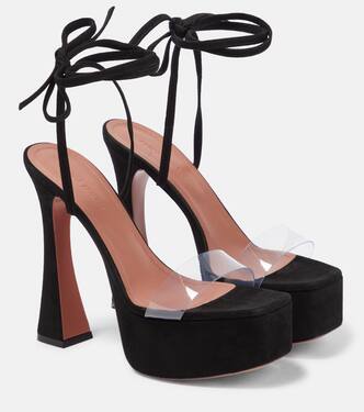 Sita suede platform sandals | Amina Muaddi