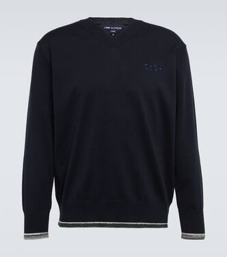 Felpa in cotone con ricamo | Comme des Garçons Homme
