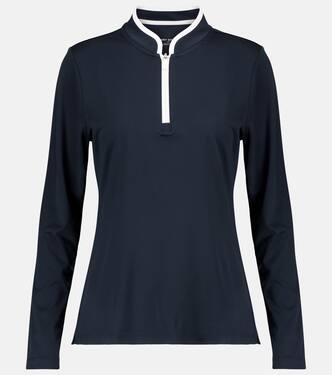 Zip-up jersey top | Tory Sport