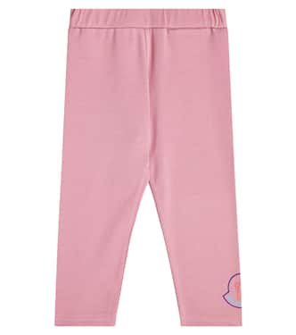 Baby logo cotton leggings | Moncler Enfant