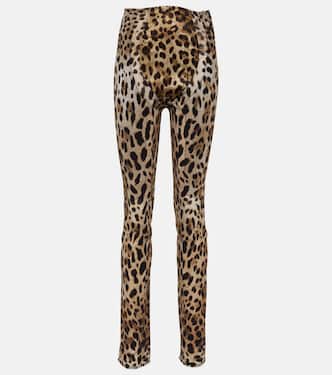x Kim printed high-rise flared pants | Dolce&Gabbana