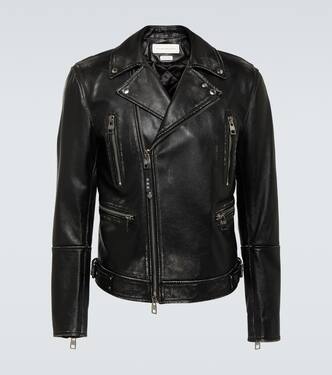 Giacca biker in pelle | Alexander McQueen