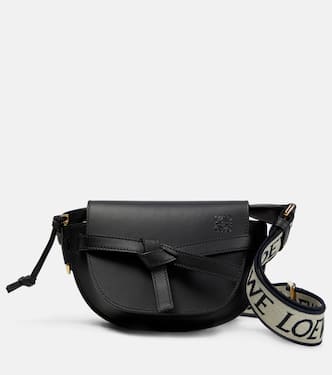 Gate Dual Mini leather and jacquard shoulder bag | Loewe