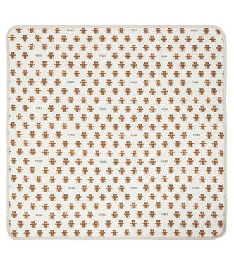 Baby teddy cotton-blend blanket | Fendi Kids