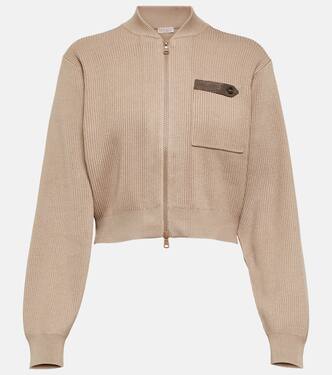 Cotton zip-up sweater | Brunello Cucinelli