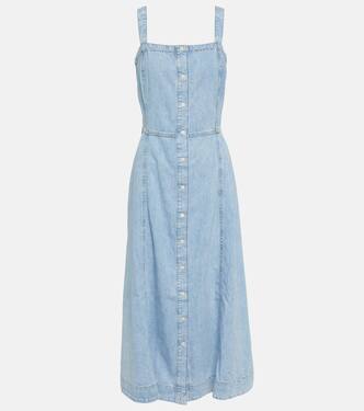 Sally denim midi dress | 7 For All Mankind
