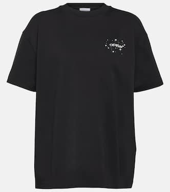 Bling Stars Arrow printed cotton T-shirt | Off-White