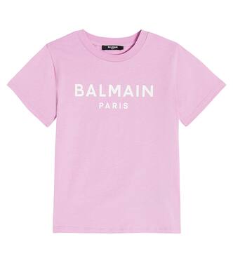 T-shirt en coton à logo | Balmain Kids
