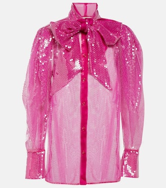 Sequined sheer blouse | Nina Ricci