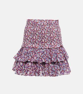 Naomi smocked cotton miniskirt | Marant Etoile