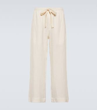 Linen wide-leg pants | Commas