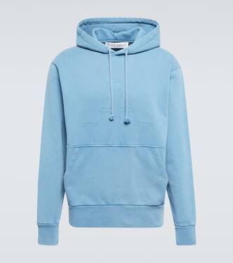 Embroidered cotton jersey hoodie | JW Anderson