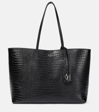 Nine2Five Medium croc-effect leather tote | Jimmy Choo