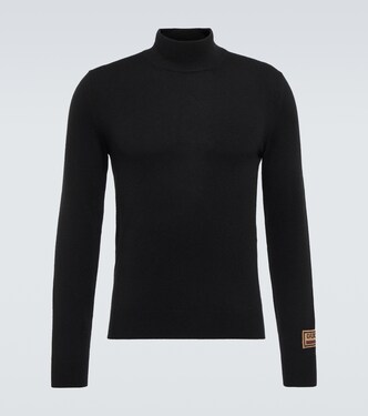 Logo Turtleneck Sweater in Black - Balenciaga | Mytheresa