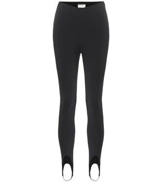 High-rise jersey leggings | Saint Laurent