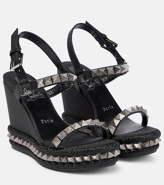 Alpargatas Pyraclou de piel adornadas | Christian Louboutin