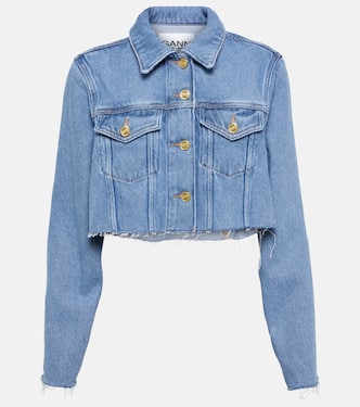 Cropped denim jacket | Ganni