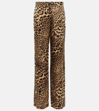 Germain leopard-print silk straight pants | Nili Lotan