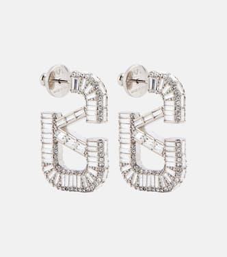 VLogo crystal-embellished earrings | Valentino