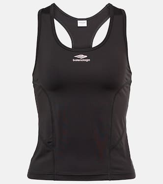 Logo printed racerback top | Balenciaga