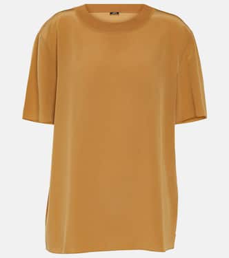 Soie Rubin silk crêpe top | Joseph