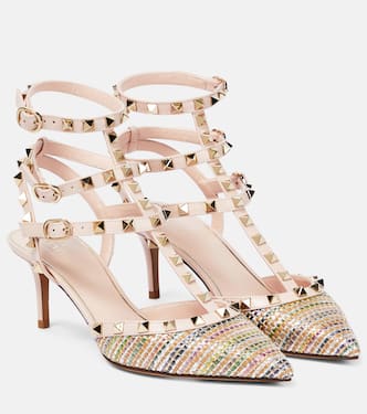 Rockstud皮革高跟鞋 | Valentino Garavani