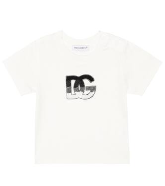 Embroidered logo cotton T-shirt | Dolce&Gabbana Kids