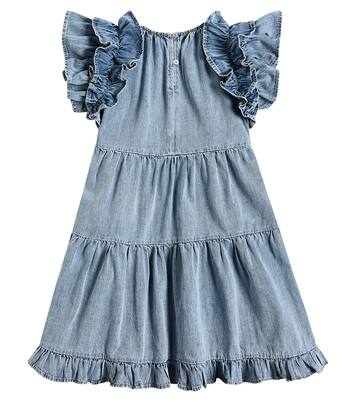 MAIA Dress - chambray blue cotton blend
