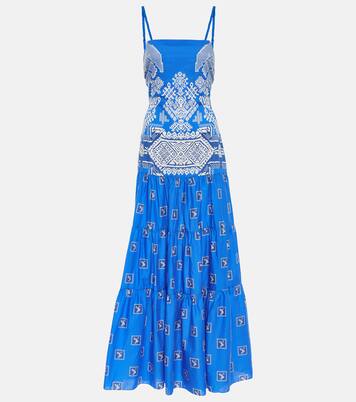 Maxikleid Amancay aus Baumwolle in Blau - Johanna Ortiz | Mytheresa 