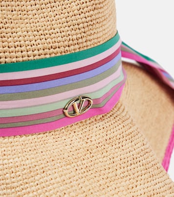 The Bold Edition VLogo sun hat in beige Valentino Mytheresa
