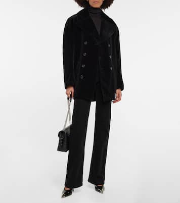 Jacke aus Samt in Schwarz - Saint Laurent | Mytheresa