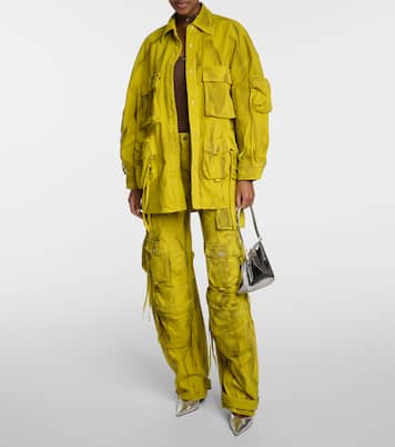 Cargohose Fern aus Denim in Gelb - The Attico | Mytheresa 