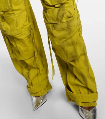 Cargohose Fern aus Denim in Gelb - The Attico | Mytheresa