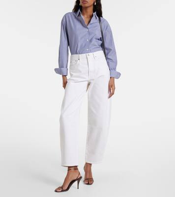 High-Rise Barrel Jeans Balloon in Weiß - Agolde | Mytheresa