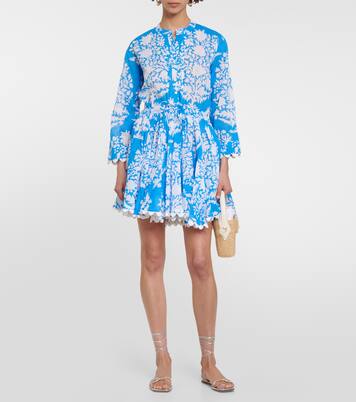 Minikleid aus Baumwolle in Multicolor - Juliet Dunn | Mytheresa 