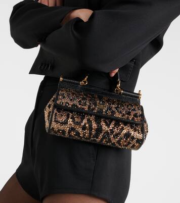 Borsa a mano Sicily Small con cristalli | Dolce&Gabbana