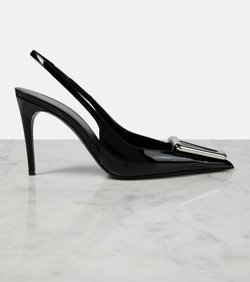 Sync 95 Patent Leather Chain Pumps