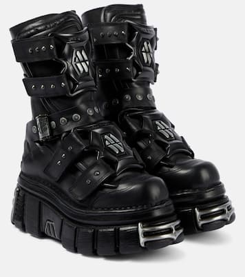 Bottines Gamer à plateforme en cuir | Vetements