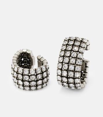 Ear Cuffs Glam mit Kristallen in Silber - Balenciaga | Mytheresa 