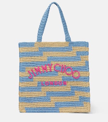 Avenue raffia tote bag | Jimmy Choo