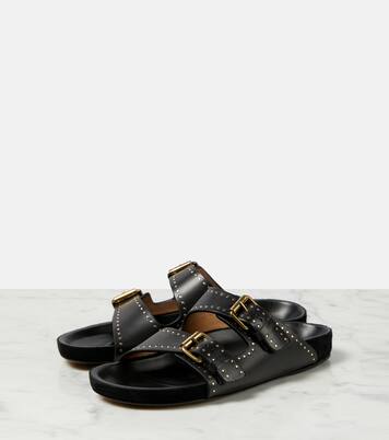 Sandalen Lennyo aus Leder in Schwarz - Isabel Marant | Mytheresa