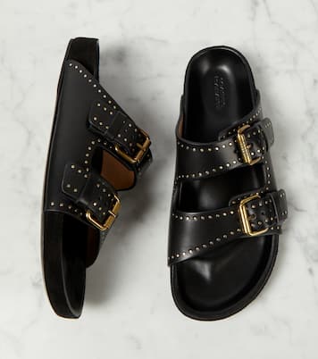 Sandalen Lennyo aus Leder in Schwarz - Isabel Marant | Mytheresa