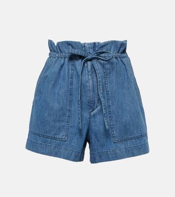 High-Rise Jeansshorts Ipolyte in Blau - Marant Etoile | Mytheresa