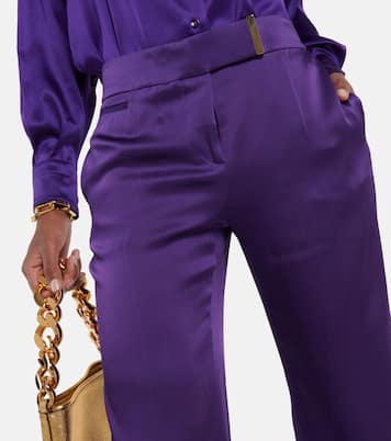 Hose aus Satin in Lila - Tom Ford | Mytheresa