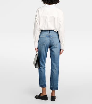 Le Mec high-rise straight jeans in blue - Frame | Mytheresa