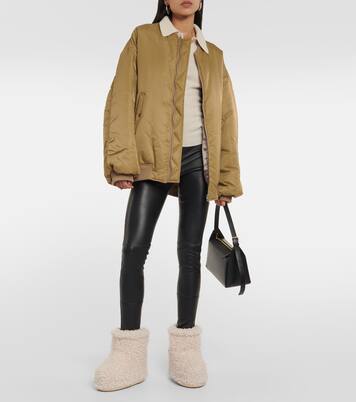 Icon Low faux shearling snow boots in white - Moon Boot | Mytheresa