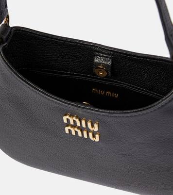 Schultertasche aus Leder in Schwarz - Miu Miu | Mytheresa 