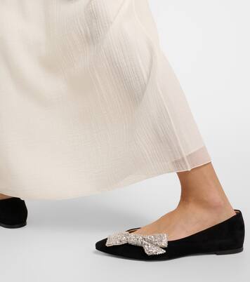 Verzierte Ballerinas Théa aus Veloursleder | Chloé